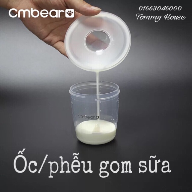 Ốc gom sữa/ phễu gom sữa cmbear