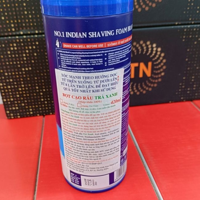 Bọt cạo râu  Vi-John trà xanh 420ml