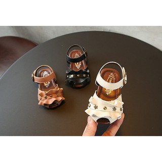 sandal bé gái size 16-25 da siêu mềm mại