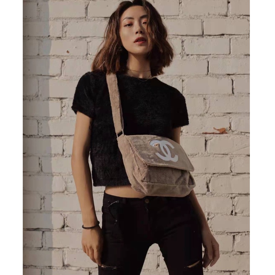 Túi Đeo Chéo Bằng Len Thời Trang Mới Năm 2021-29 * 7 * 20 cm