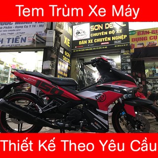 Tem Trùm Exciter 150 Đỏ Đen Nhám Duke