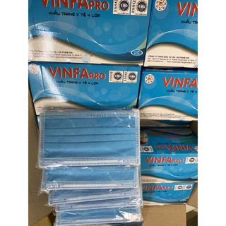 Khẩu trang vinfapro 4 lớp khấng khuẩn [1 hộp 50c]