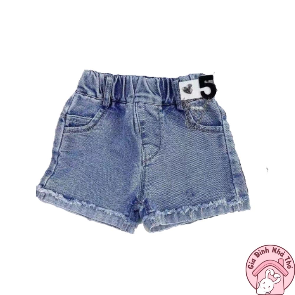 12-30kg Quần đùi kaki, jean bò cho bé gái