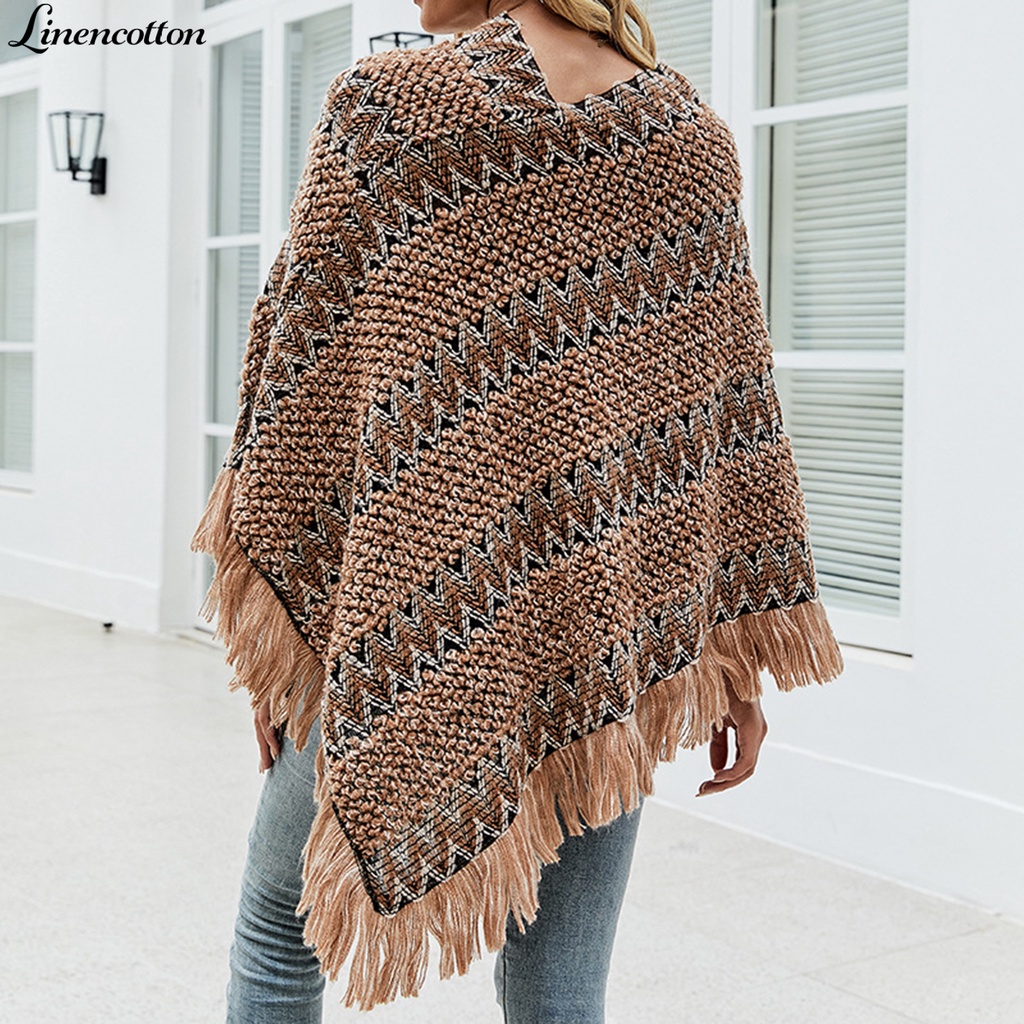 Áo choàng cotton lanh dáng rộng họa tiết kẻ sọc thời trang thu đông ấm áp
 | BigBuy360 - bigbuy360.vn