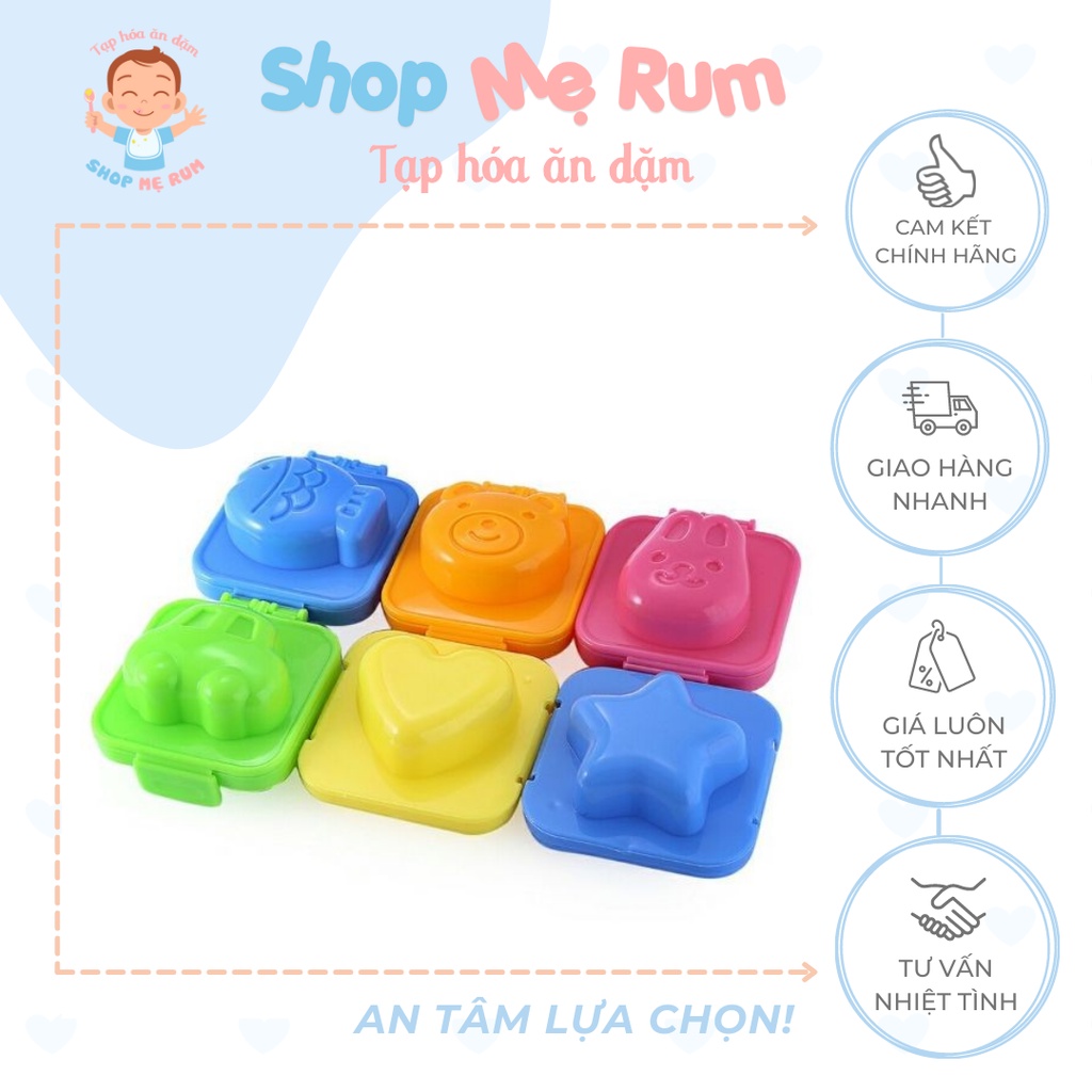 Khuôn Ép Cơm/Khuôn Bento Tạo Hình Cho Bé Ăn Dặm