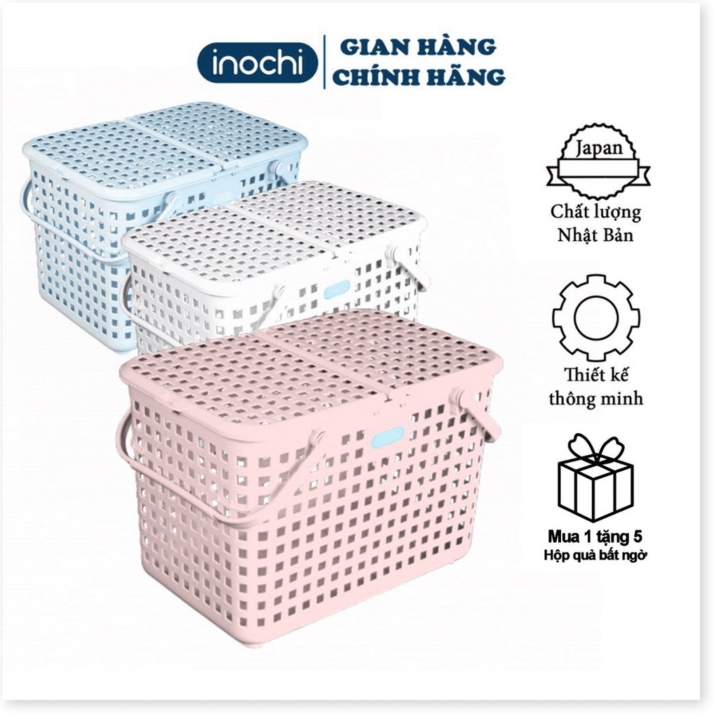 Giỏ Xách Quai Giữa -Nachi INOCHI Nhựa Cao Cấp Chắc Chắn Sang Trọng Gọn Gàng Đựng Được Đồ Nặng GIOG