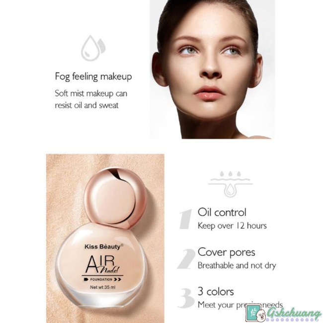 35ml liquid foundation Light Breathable Natural Matte Moisturizing Concealer Makeup Foundation Long-lasting