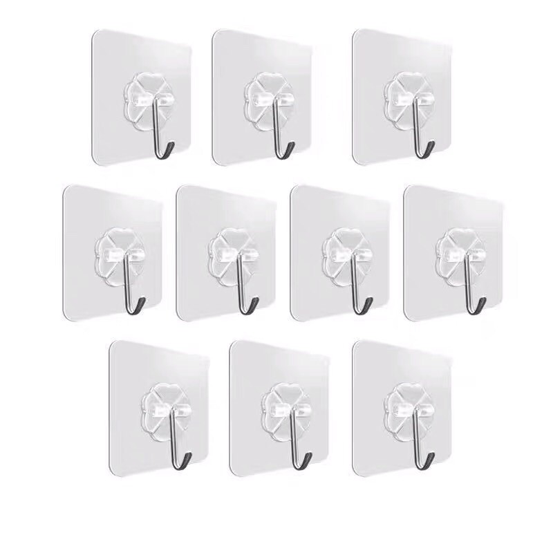 Móc Dán Tường Trong Suốt Siêu Dính Siêu Chịu Lực 6*6cm - MD01
