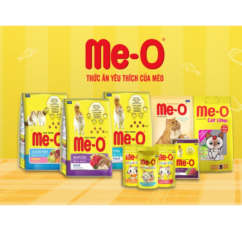 Thức ăn mèo Me-O Adult - Meo Hạt khô gói 1.1-1.2kg