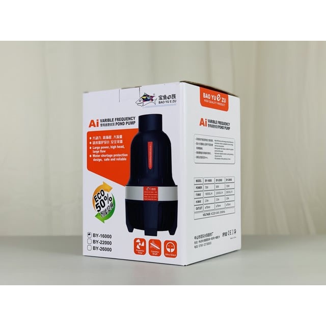 Máy bơm hồ koi Baoyu BY-16000L/H-22000L/H-26000L/H ống ra 75mm