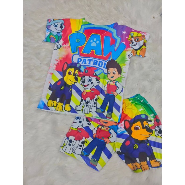 Bộ tay ngắn quần đùi thun lạnh 3d thái (có size đại)