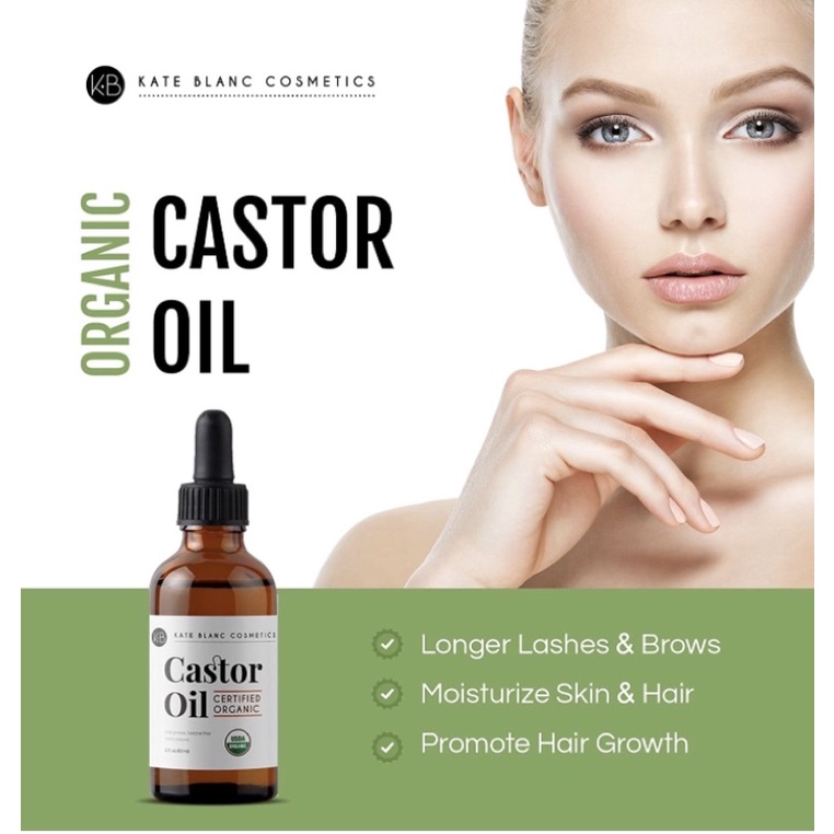 Dầu Thầu dầu Castor Oil Kate Blanc 118ml USA