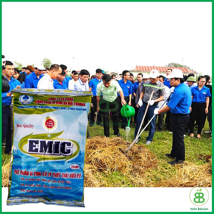 Chế phẩm sinh học EMIC - Chế phẩm vi sinh ủ phân và khử mùi hôi 200g