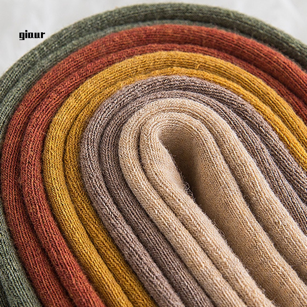 Tất dài qua gối màu sắc trơn đơn giản chất liệu cotton