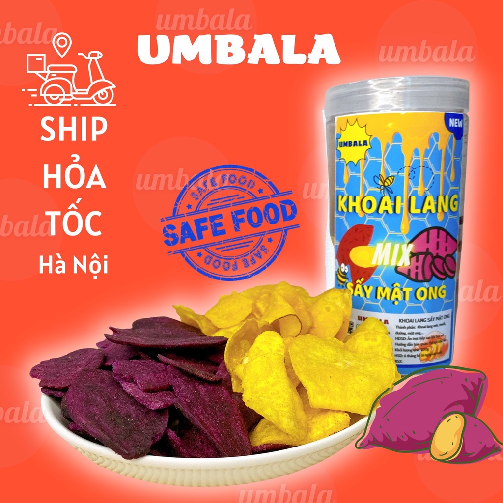 200g KHOAI LANG SẤY MẬT ONG MIX 2 LOẠI THƠM NGỌT SIÊU NGON ( SHIP HỎA TỐC HN)