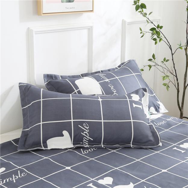 Pillowcase Polyester Pilow Pillowcase Simple And Comfortable Home Pillow (pair)