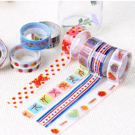 Băng keo trang trí họa tiết đáng yêu , mẫu ngẫu nhiên