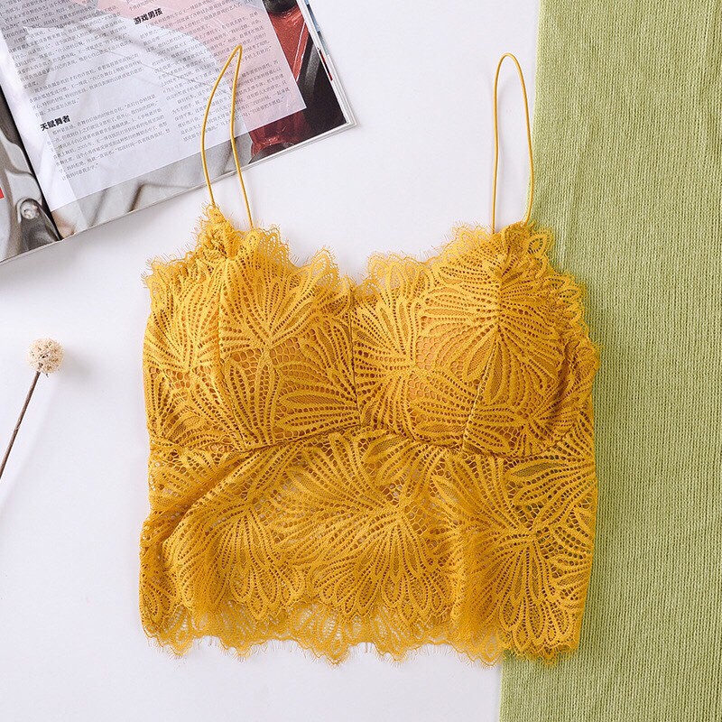 Áo bralette lưới phối ren iBasic quyến rũ, dễ dàng phối đồ