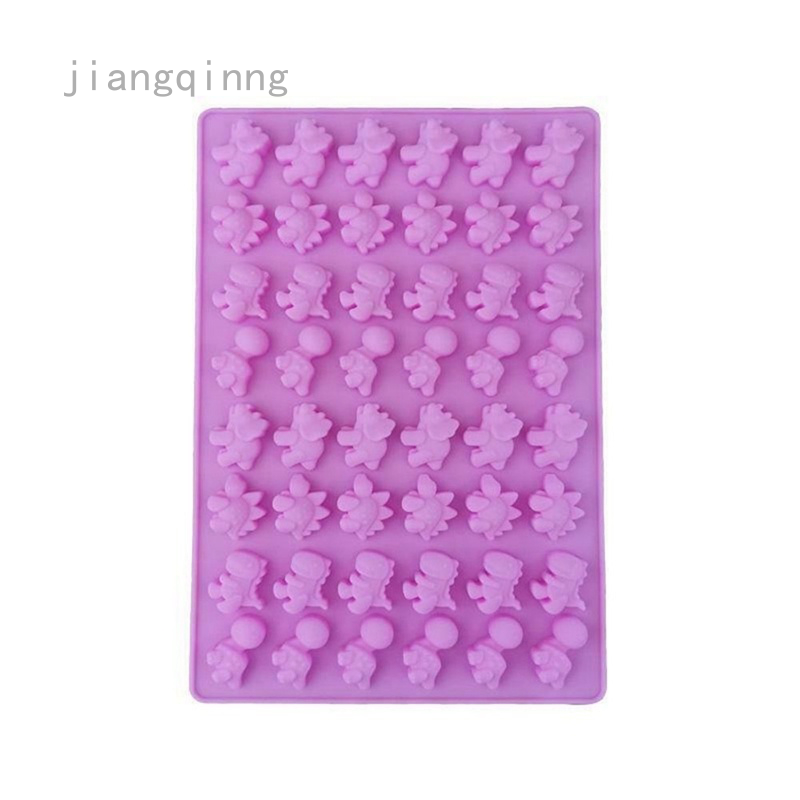 1 Khuôn Silicone Làm Đá Viên / Sô Cô La / Kẹo Hình Khủng Long 48 Ngăn