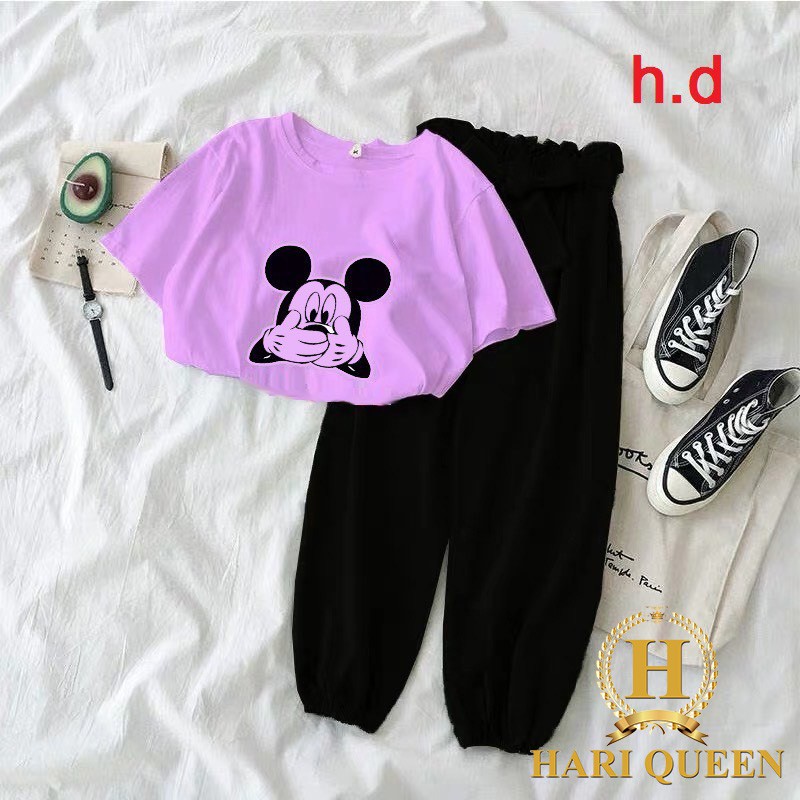 Bộ áo Mickey + quần chun ống DHA0720
