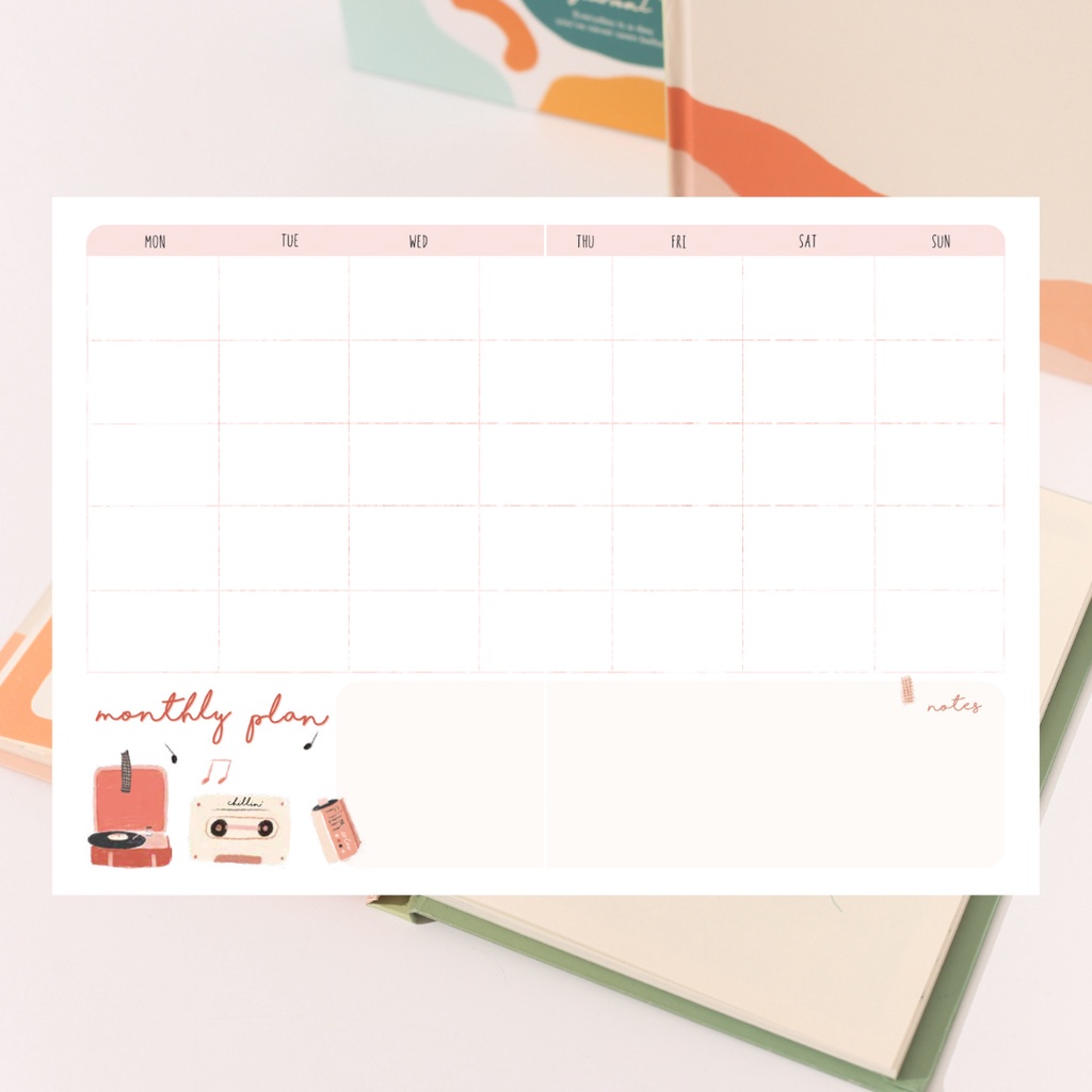 Combo Sổ Crabit Playful Daily Bullet Journal - Sổ in sẵn layout bullet journal 12 tháng, in màu
