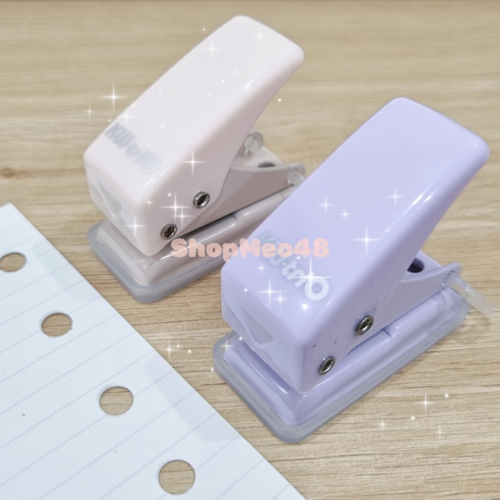Dụng cụ bấm lỗ giấy mini tiện lợi màu cực xinh