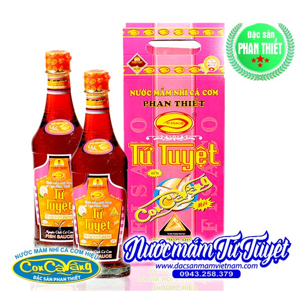 Nước mắm Tứ Tuyệt xách 2 chai 490ml