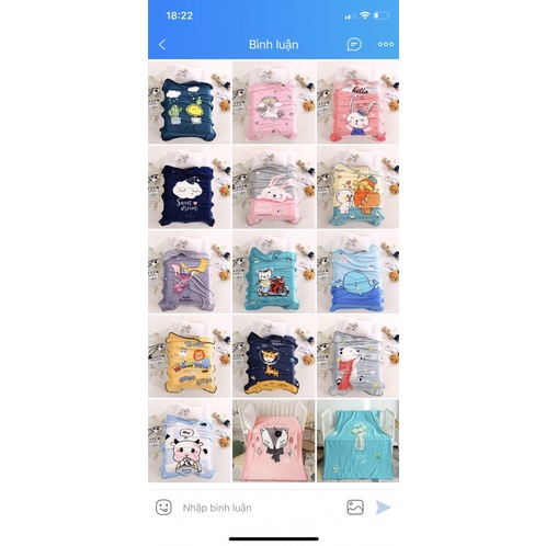 Chăn lông tuyết in hình 3D cho bé