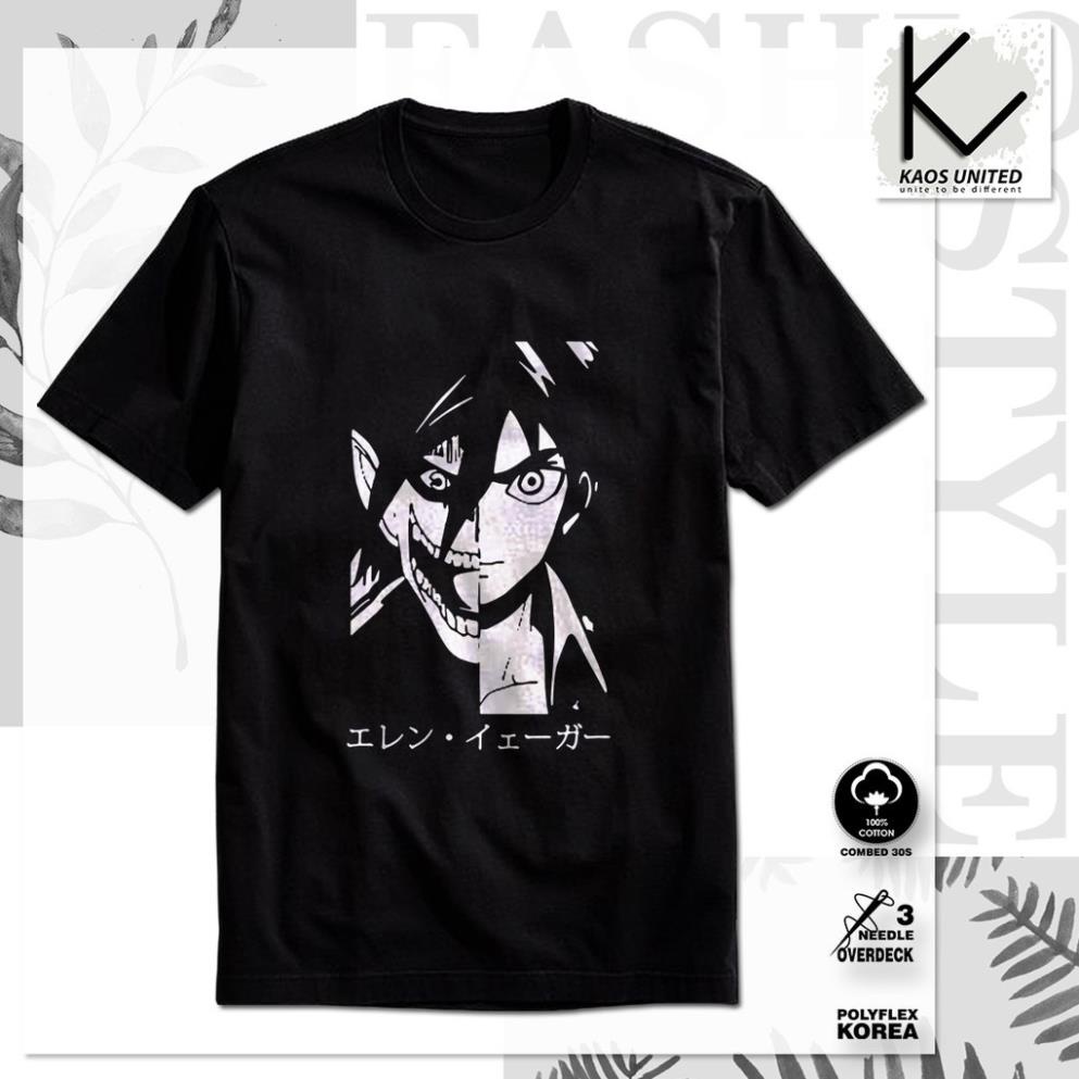 HOT 🔥HOT🔥 ⚡ Áo phông anime Eren Jeager Aot - Naruto - Dragonball cực ngầu