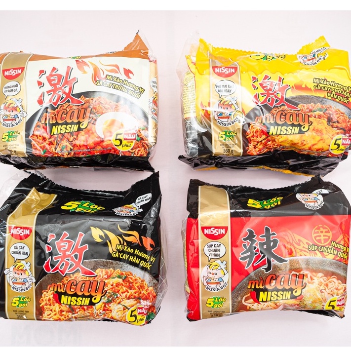 [Mã GROXUAN1 giảm 8% đơn 150K] Mì cay hàn quốc nissin ( lốc 5 gói ),mỳ cay giá rẻ