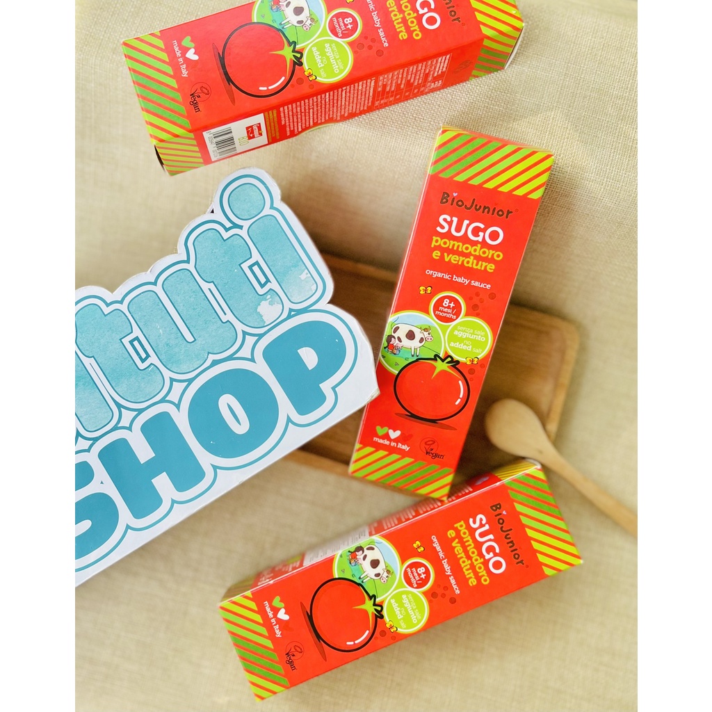 (Date 2022) Sốt cà chua hữu cơ BioJinior nội địa Ý cho bé từ 8tháng - Bituti Shop