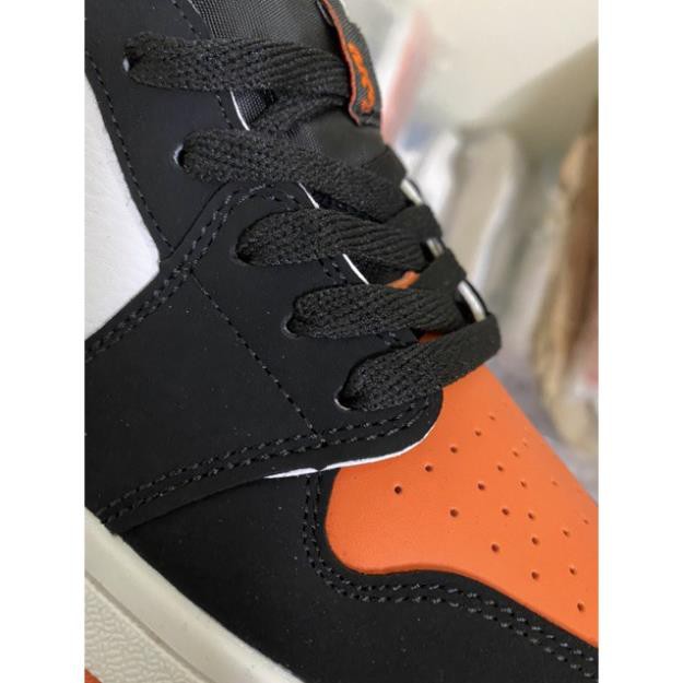 Giày Thể Thao Jd 1 Cổ Cao Nam Nữ Màu Cam Đen | BigBuy360 - bigbuy360.vn