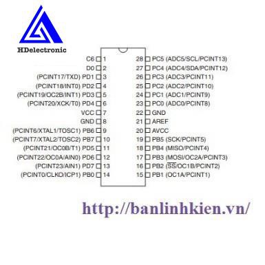 ATmega328P-PU DIP28 zin