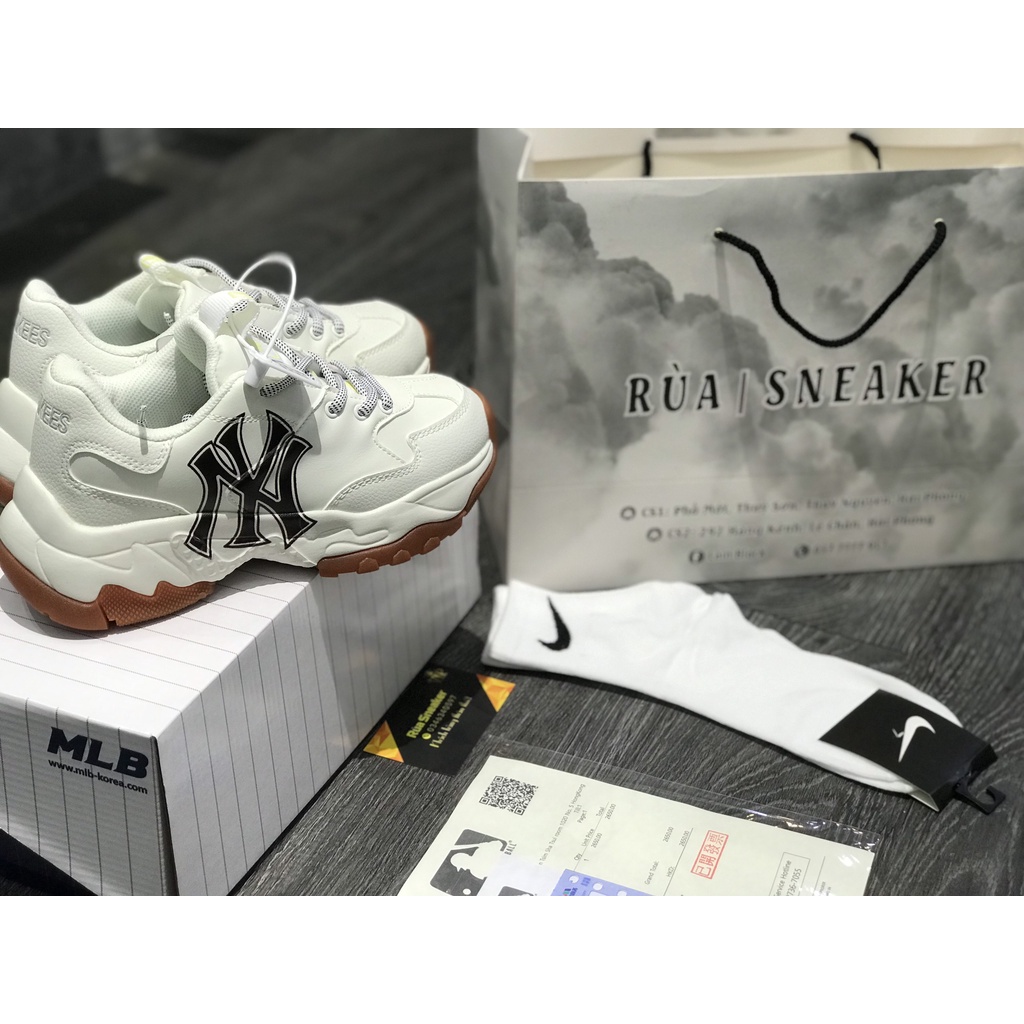 Siêu Phẩm Giày Thể Thảo Sneaker MLL.B NYY. Đế Nâu Đế Tách Lớp SIêu Xinh Cao Cấp Ảnh Thật + freeship + Tặng Tất