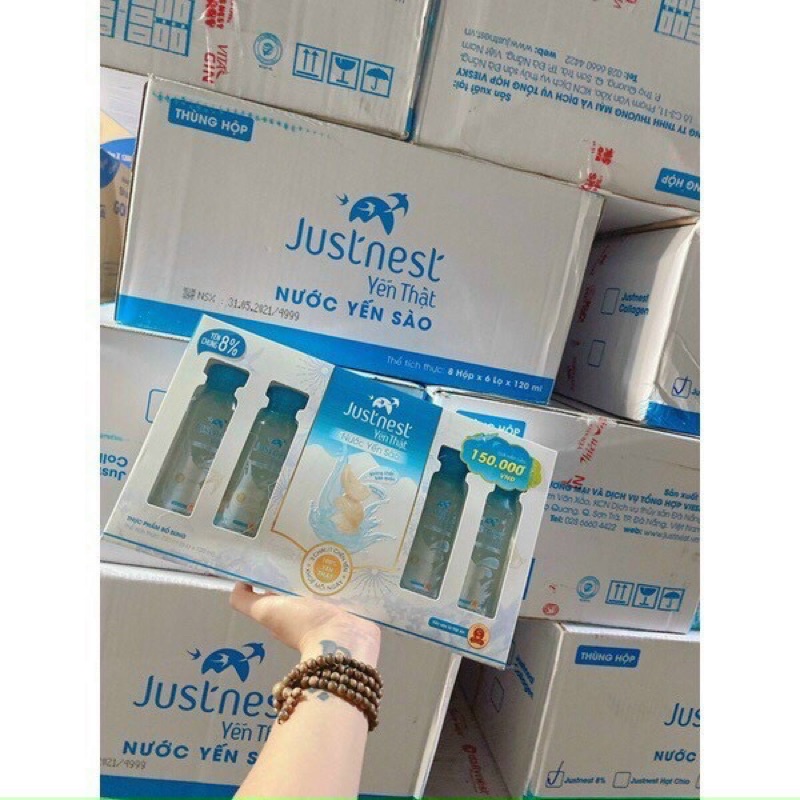 Nước Yến Thật Justnest 1 Lốc 6 Lọ