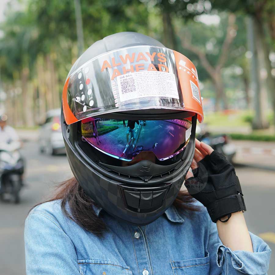 Nón bảo hiểm fullface LS2 FF397 VECTOR SINGE MONO MATT CARBON.