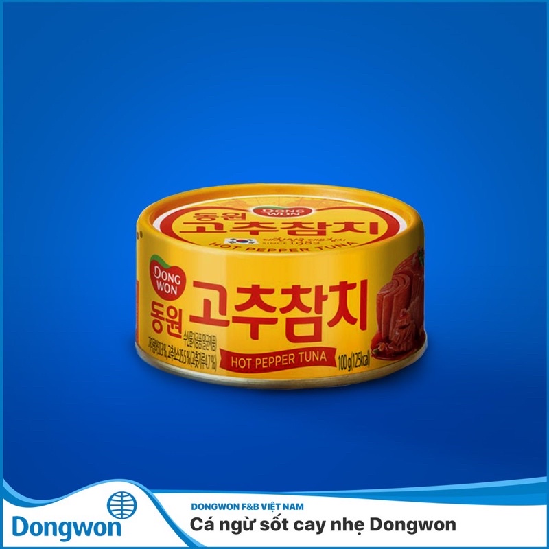 Cá Ngừ Hộp Sốt Cay Dongwon Loại 100gr / 150gr ( Cay Nhẹ ) - Nhập Khẩu Hàn Quốc