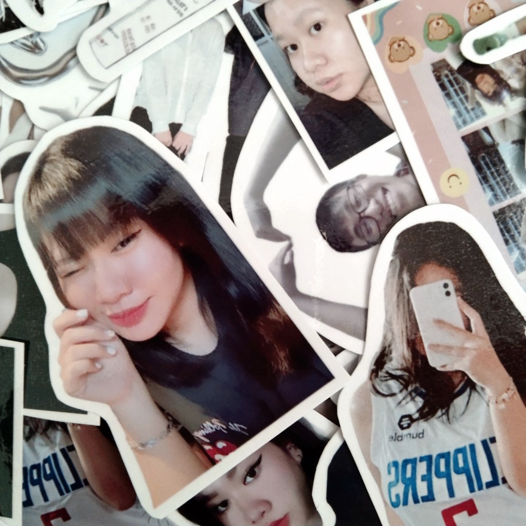 Sticker / Hình dán In hình theo yêu cầu ( 1 set 16 hình khác nhau)