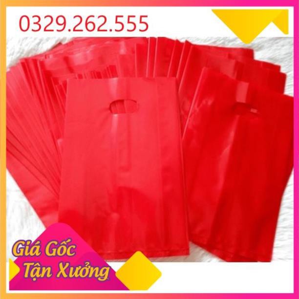 (Sale Khủng)  [Xả hàng] 1Kg túi bóng đỏ, túi nilong đỏ, túi đựng quà, túi bọc hàng loại dai bền đẹp đủ mọi kích thước