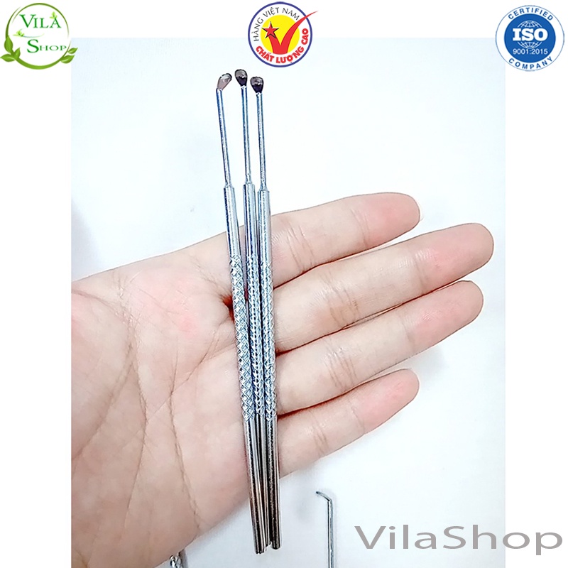 Lấy Ráy Tai, Cây Vệ Sinh Tai Mang Theo Người, Chất Liệu Inox An Toàn Tiện Lợi