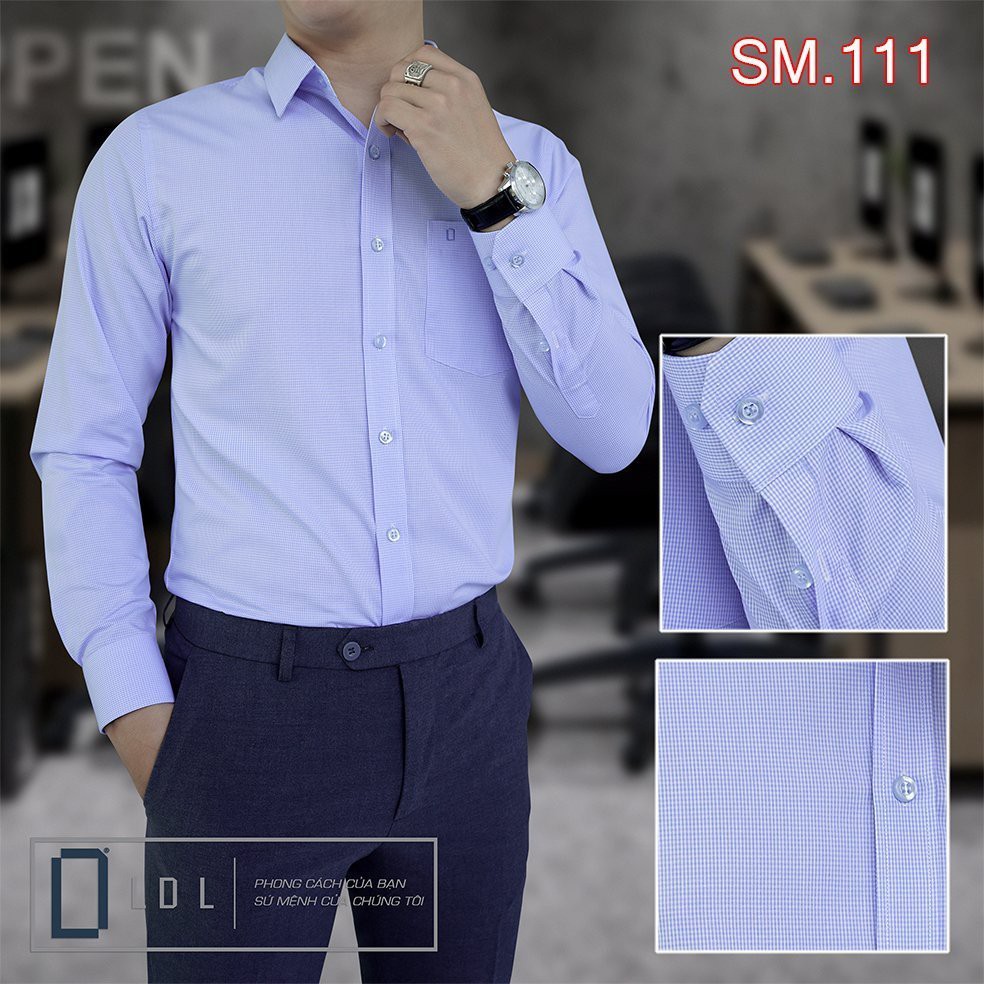 Áo sơ mi nam công sở cao cấp LDL, sơ mi nam dài tay kẻ sọc,  đơn giản, tinh tế và lịch sự | BigBuy360 - bigbuy360.vn