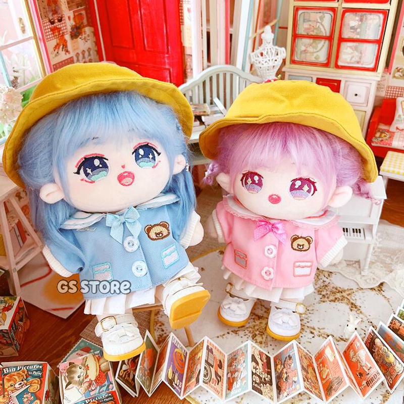 Bộ Đồng Phục Học Sinh Mùa Đông Xinh Xắn Cho Búp Bê 20cm