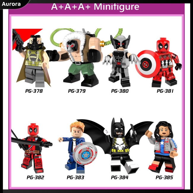 Mô Hình Lego Nhân Vật Siêu Anh Hùng Bain Wolverine Deadpool Mini Pg8093