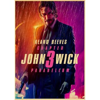 Áp Phích Treo Tường Trang Trí In Hình John Wick Phong Cách Retro