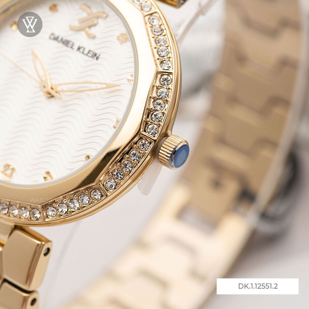 Đồng Hồ Quartz Nữ Daniel Klein Premium Ladies WATCHSTORE DK.1.12551.2 Mặt Kính Khoáng 35mm, Dây Kim Loại, Vỏ Thép