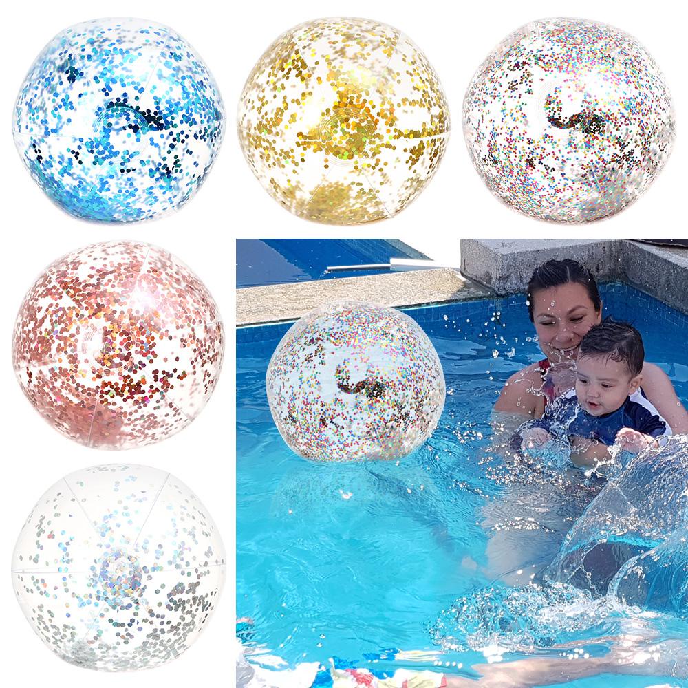 Layor1 Bóng Nước Bơm Hơi Đính Kim Sa Lấp Lánh Dành Cho Trẻ Em Người Lớn