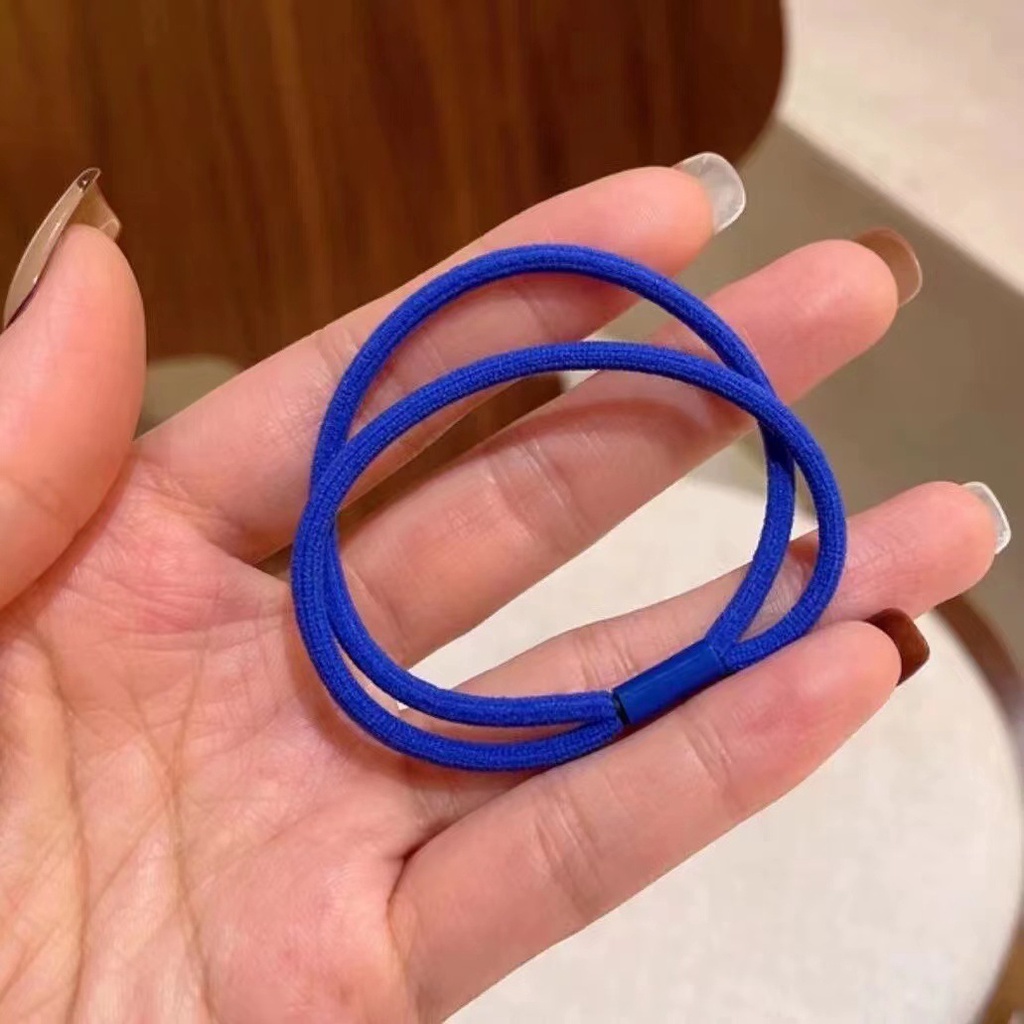 Dây Thun Cột Tóc Màu Đen Dạ Quang Co Giãn 2022