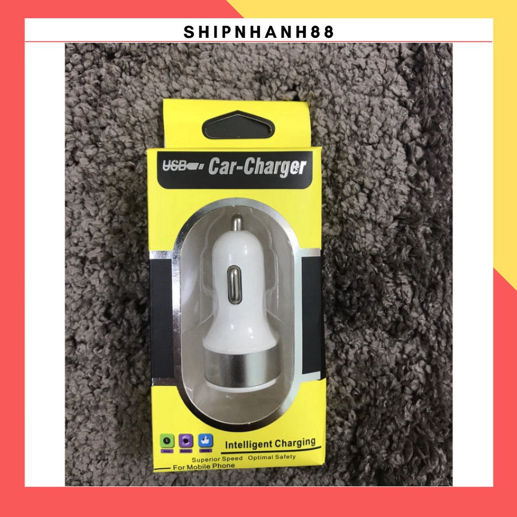 Đầu Sạc 2 Cổng USB Đa Chức Năng Trên Ô Tô 88155 SHIP NHANH 88