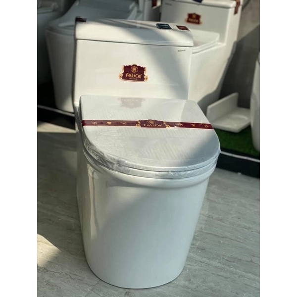 BỒN CẦU NHẤN LỆCH -XẢ 5D-4 CỬA XẢ KÉP FREESHIP