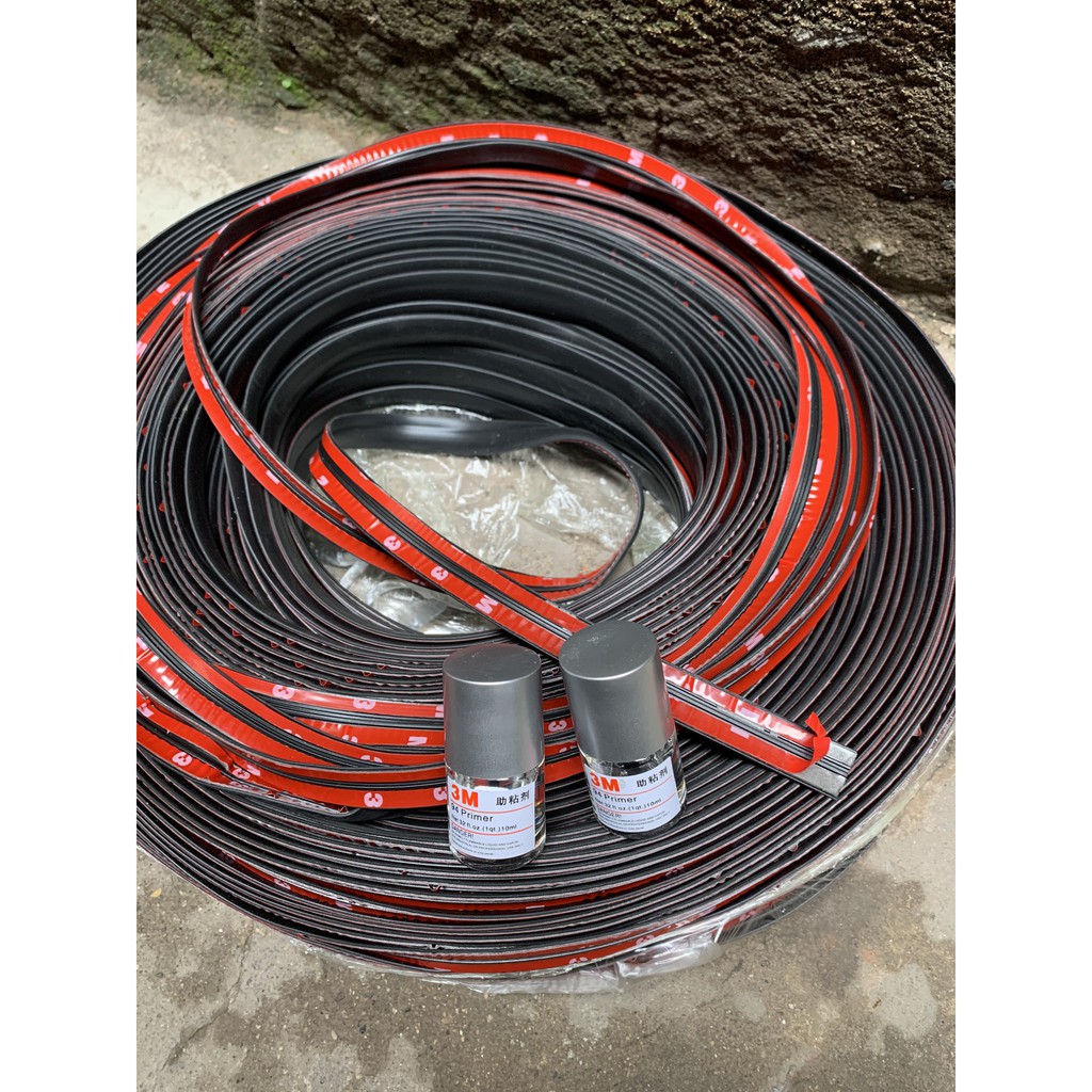 Gioăng Cao su viền cửa kính ngoài chống gió cho xe hơi - dài 2m + 02 Lọ keo trợ dính